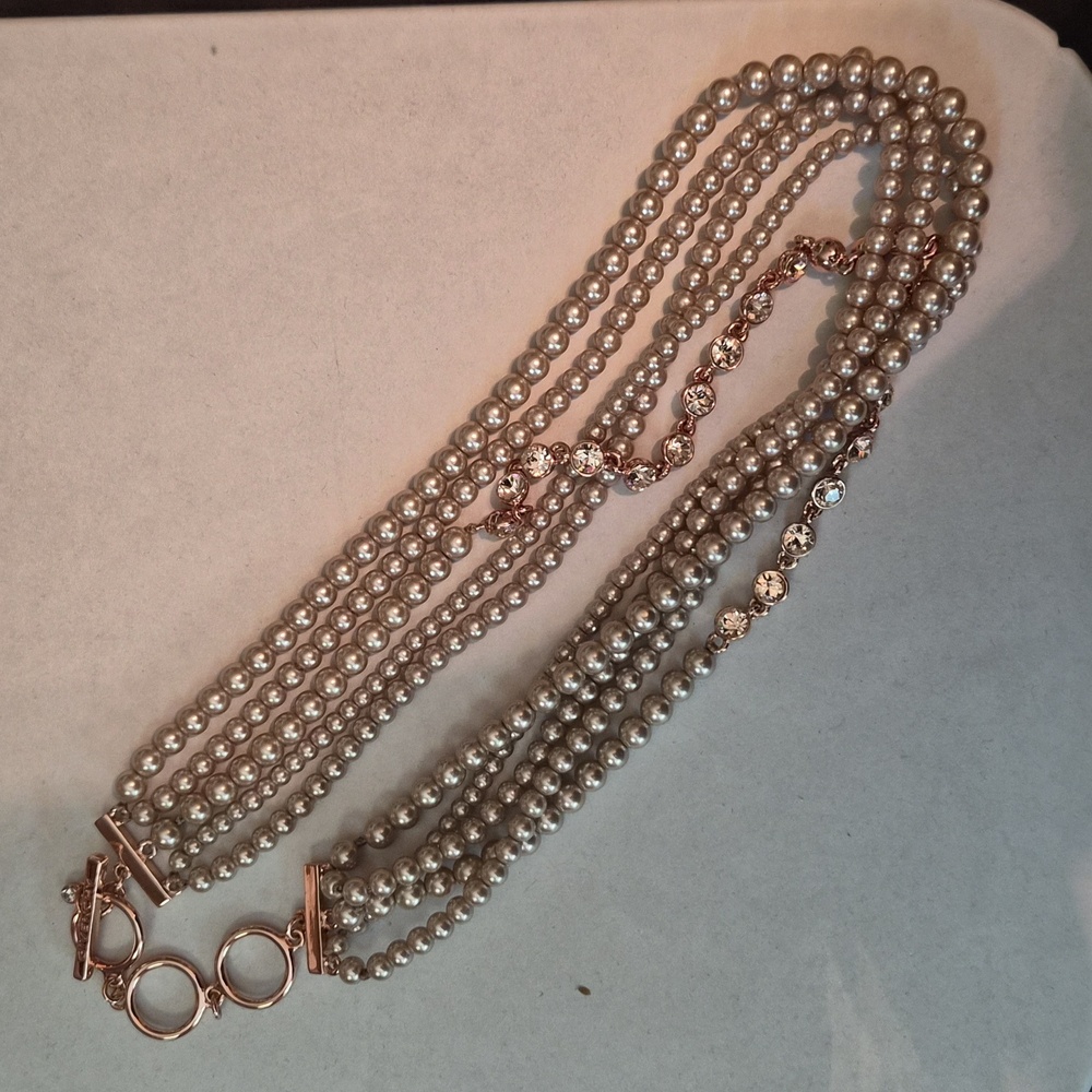 Givenchy Rose GOLD Pearl Necklace